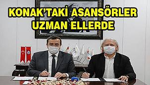 Konak'taki asansörler uzman ellerde 