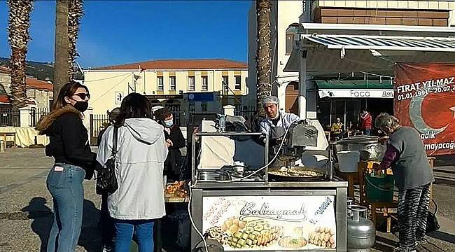 Foça'da esnaf Fırat Çakıroğlu'nu unutmadı  