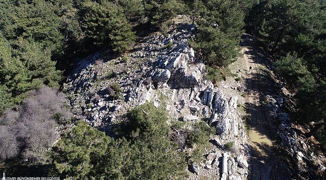 İzmir'de antik taş ocağı bulundu 