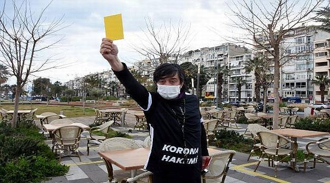 Kent A.Ş. tesislerinde "Korona Hakemi" sahada 