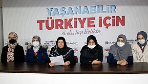 Saadet Kadın Kolları suyun değerine dikkat çekti