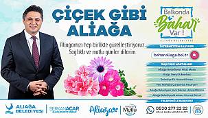 Aliağa Belediyesinden Her Balkona Çiçek