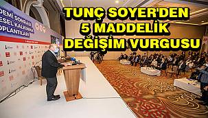 Başkan Soyer'den 5 maddelik değişim vurgusu 
