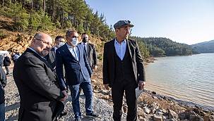Başkan Soyer selden etkilenen Balabandere Göleti'nde inceleme yaptı:
