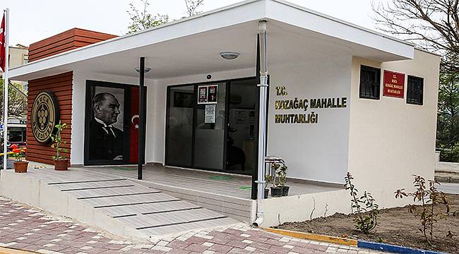 Buca Belediyesi'nden muhtarlara tam donanımlı hizmet binası 