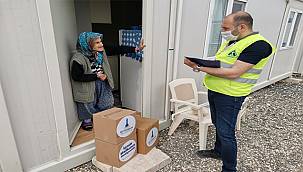 Büyükşehir Karaburun'daki depremzedelerin yanında 