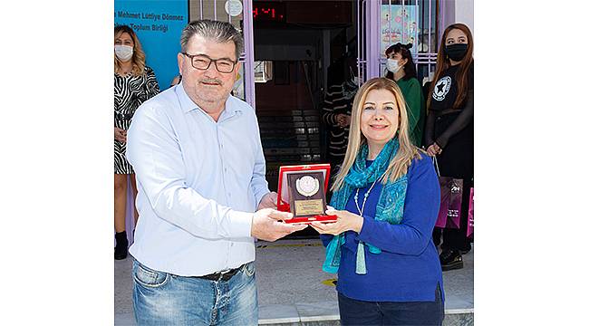 Dokuz Eylül Rotary'e teşekkür plaketi 