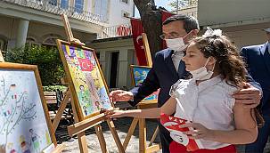 Konak'ta 23 Nisan Resim Yarışması Ödülleri minik sahipleri ile buluştu 