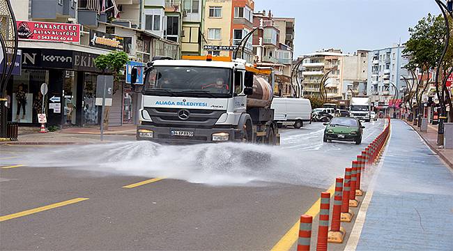 Aliağa Belediyesi'nden Bayram Temizliği  