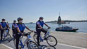 Bisikletli zabıtadan ilk devriye 