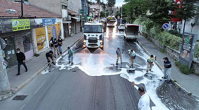 Buca yollarında temizlik seferberliği