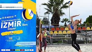 İzmir'de plaj voleybolu zamanı 