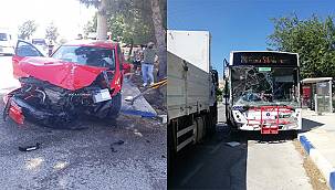 Foça'da trafik kazası