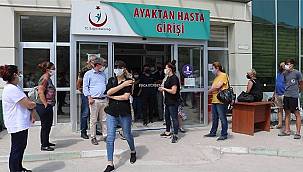 Foça'da yoğun aşı mesaisi 