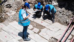 Halit Ziya Bulvarı'ndaki çalışmalar Müze Müdürlüğü denetiminde sürüyor 