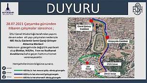 Buca'da geçici trafik düzenlemesi 