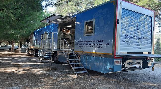 İzmir Büyükşehir Belediyesi'nden 3 bin kişilik mobil mutfak