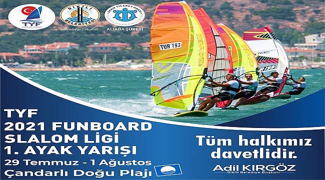 TYF 2021 Funboard Slalom Ligi 1. Ayağı Dikili'de 