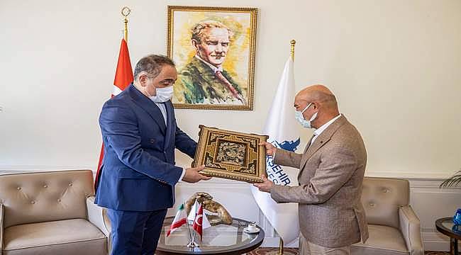 Başkan Soyer İran'ın İstanbul Başkonsolosunu ağırladı  