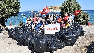 Foça'da kıyı ve çevre temizliği