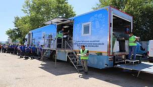 İzmir Büyükşehir Belediyesi'nin mobil mutfağı Muğla'dan döndü