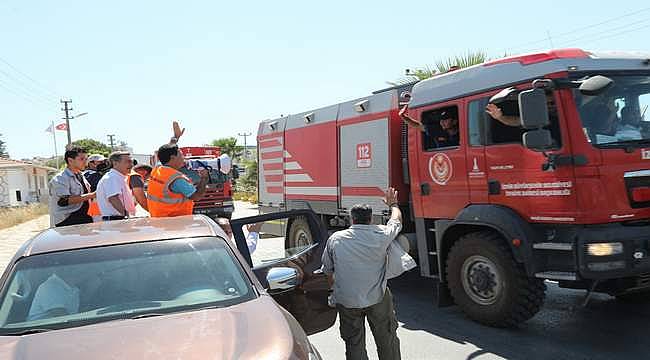 İzmir İtfaiyesi alkışlarla uğurlandı alkışlarla karşılandı 