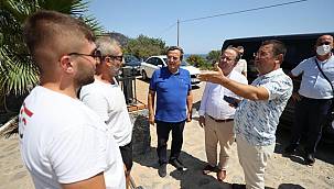 Yangının yaralarını sarmak için Kıyı Ege Belediyeleri tek yürek 