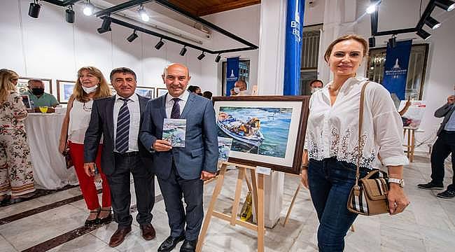 Başkan Soyer Türk ve yabancı ressamların sergisine katıldı 