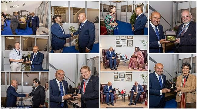 Başkan Soyer uluslararası temsilcilerle görüştü 