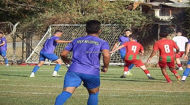 Foça Belediyespor hazırlık maçında KSK U19'u 2-1 yendi 