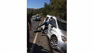 Foça'da Trafik Kazası