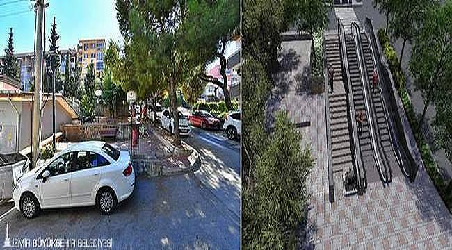 Hatay 166 Sokak'ta yaya ulaşımı kolaylaşacak