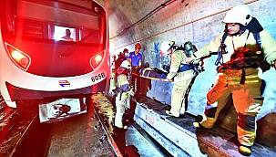 İzmir Metrosu'nda başarılı kurtarma operasyonu