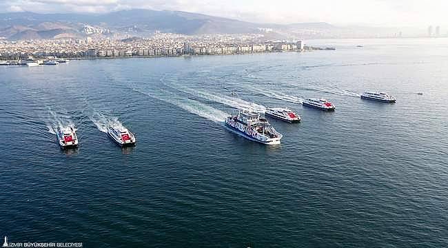 İzmir trafiğinde deniz ferahlığı 