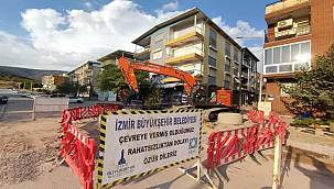 Karşıyaka ve Karabağlar'da yağmur suyu hattı çalışmaları sürüyor 