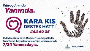 İzmir Büyükşehir Belediyesi'nin, "Kara Kış Destek Hattı" hizmete girdi 