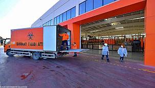 İzmir'de bir buçuk yılda 13 bin ton tıbbi atık evsel atığa dönüştürüldü 