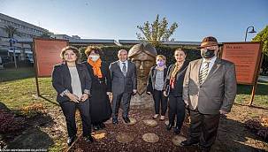 İzmir'de Turuncu Bahçe ve Kadın Anıtı açıldı 