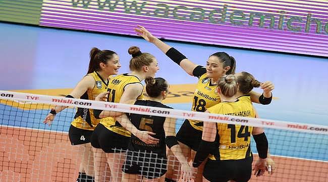 VakıfBank, Aydın BŞB'ye set vermedi 