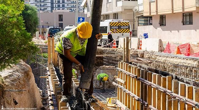 Balçova'da taşkın riskini bitirecek projede sona gelindi 