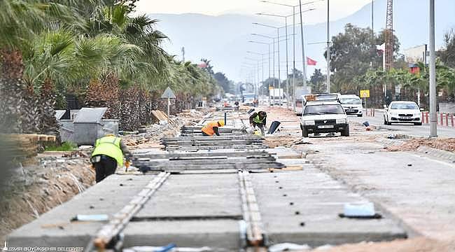 Çiğli Tramvayı'nda çalışmalar hızla devam ediyor 