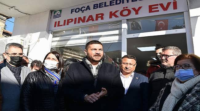 FOÇA ILIPINAR KÖY EVİ'NİN AÇILIŞI YAPILDI 