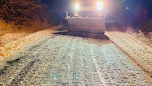 İzmir Büyükşehir Belediyesi'nden kar ve buzla mücadele 