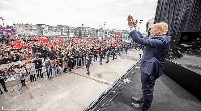 Başkan Soyer: "Ekonomik krizin tam ortasında İzmir tarihinin en büyük yatırımını başlatıyoruz" 