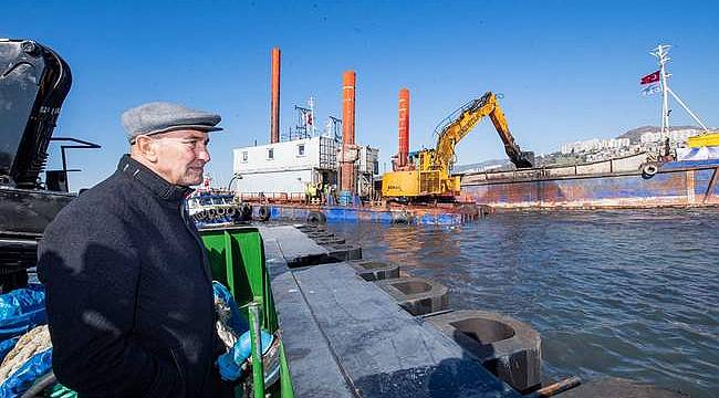 Başkan Tunç Soyer Körfez'deki tarama çalışmalarını inceledi 