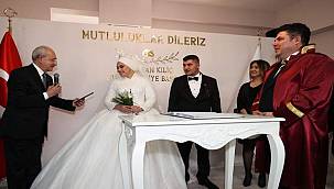 Buca'da ilk nikâh Kılıçdaroğlu'ndan 