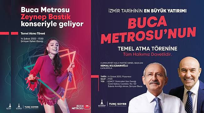 Buca Metrosu'nun temeli yarın atılıyor  