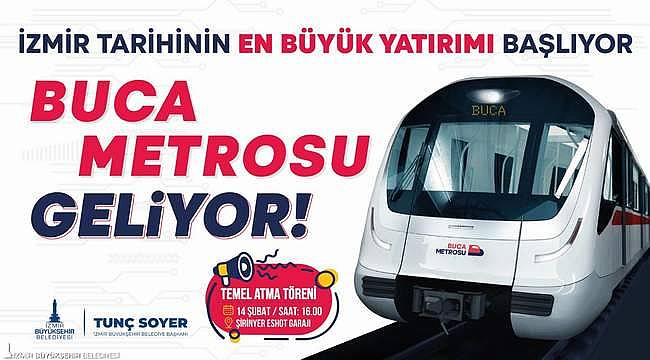 Buca otobüs hatlarına metro töreni için bir günlük düzenleme 