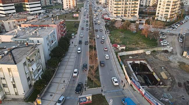 Çiğli Tramvay hattı çalışmaları nedeniyle trafik akışında değişiklik 