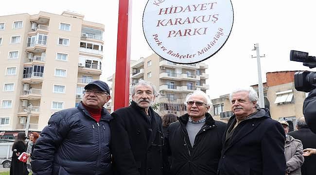 Karşıyaka'nın iki önemli edebiyat insanına iki park 